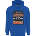 In My Head I've Gone Skiing Funny Skier Mens 80% Cotton Hoodie Royal Blue
