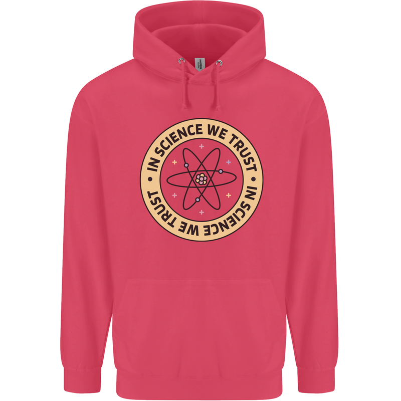 In Science We Trust Physics Geek Nerd Childrens Kids Hoodie Heliconia