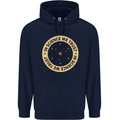 In Science We Trust Physics Geek Nerd Childrens Kids Hoodie Navy Blue