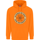 In Science We Trust Physics Geek Nerd Childrens Kids Hoodie Orange