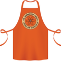 In Science We Trust Physics Geek Nerd Cotton Apron 100% Organic Orange