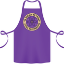 In Science We Trust Physics Geek Nerd Cotton Apron 100% Organic Purple