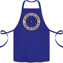 In Science We Trust Physics Geek Nerd Cotton Apron 100% Organic Royal Blue