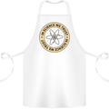 In Science We Trust Physics Geek Nerd Cotton Apron 100% Organic White