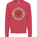 In Science We Trust Physics Geek Nerd Kids Sweatshirt Jumper Heliconia