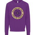 In Science We Trust Physics Geek Nerd Kids Sweatshirt Jumper Purple