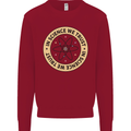 In Science We Trust Physics Geek Nerd Kids Sweatshirt Jumper Red