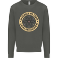 In Science We Trust Physics Geek Nerd Kids Sweatshirt Jumper Storm Grey