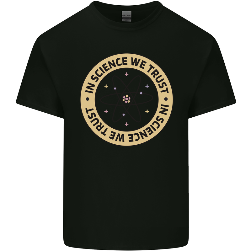 In Science We Trust Physics Geek Nerd Kids T-Shirt Childrens Black