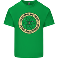 In Science We Trust Physics Geek Nerd Kids T-Shirt Childrens Irish Green