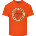 In Science We Trust Physics Geek Nerd Kids T-Shirt Childrens Orange