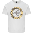 In Science We Trust Physics Geek Nerd Kids T-Shirt Childrens White