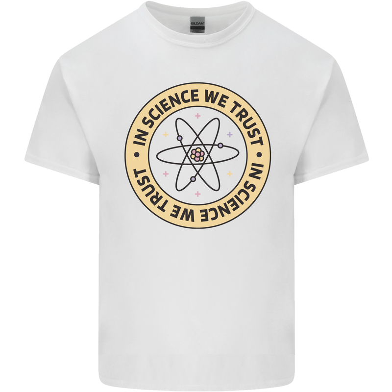 In Science We Trust Physics Geek Nerd Kids T-Shirt Childrens White