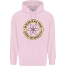 In Science We Trust Physics Geek Nerd Mens 80% Cotton Hoodie Light Pink