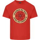 In Science We Trust Physics Geek Nerd Mens Cotton T-Shirt Tee Top Red