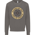 In Science We Trust Physics Geek Nerd Mens Sweatshirt Jumper Charcoal