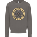 In Science We Trust Physics Geek Nerd Mens Sweatshirt Jumper Charcoal