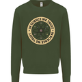 In Science We Trust Physics Geek Nerd Mens Sweatshirt Jumper Forest Green