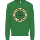 In Science We Trust Physics Geek Nerd Mens Sweatshirt Jumper Irish Green
