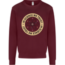 In Science We Trust Physics Geek Nerd Mens Sweatshirt Jumper Maroon