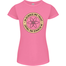 In Science We Trust Physics Geek Nerd Womens Petite Cut T-Shirt Azalea