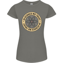In Science We Trust Physics Geek Nerd Womens Petite Cut T-Shirt Charcoal