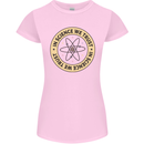 In Science We Trust Physics Geek Nerd Womens Petite Cut T-Shirt Light Pink
