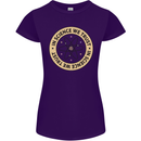 In Science We Trust Physics Geek Nerd Womens Petite Cut T-Shirt Purple