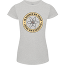 In Science We Trust Physics Geek Nerd Womens Petite Cut T-Shirt Sports Grey