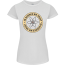 In Science We Trust Physics Geek Nerd Womens Petite Cut T-Shirt White