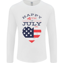 Independence Day Happy 4th of July Mens Long Sleeve T-Shirt White