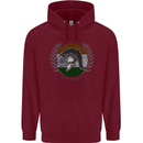 India Bodybuilding Flag Gym Training Indian Childrens Kids Hoodie Maroon