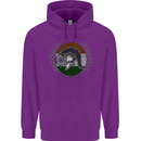 India Bodybuilding Flag Gym Training Indian Childrens Kids Hoodie Purple