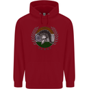 India Bodybuilding Flag Gym Training Indian Childrens Kids Hoodie Red
