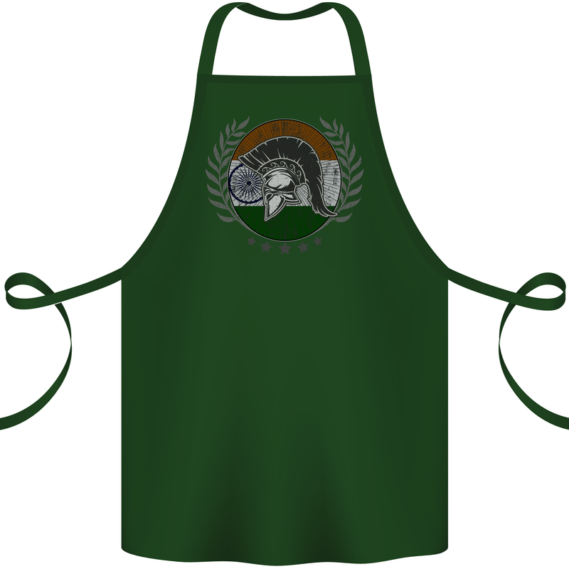 India Bodybuilding Flag Gym Training Indian Cotton Apron 100% Organic Forest Green