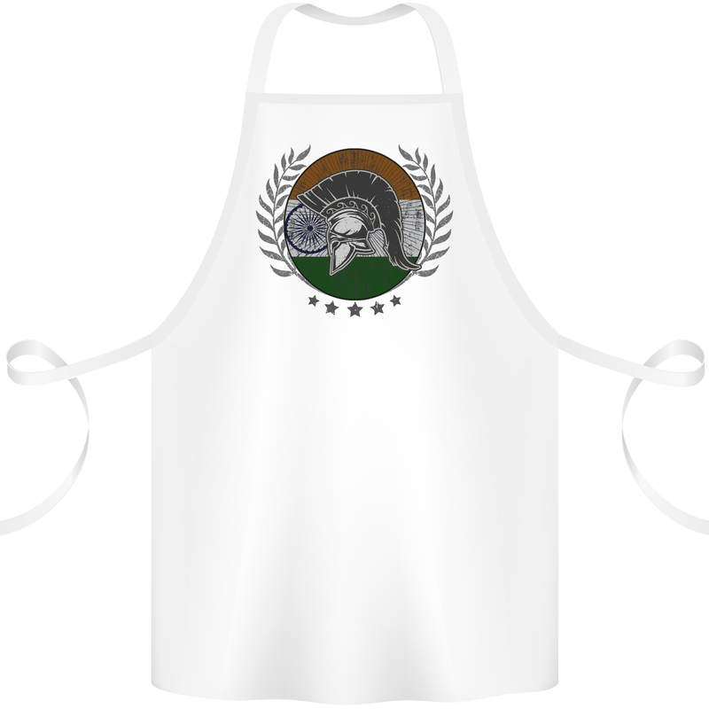 India Bodybuilding Flag Gym Training Indian Cotton Apron 100% Organic White