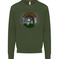 India Bodybuilding Flag Gym Training Indian Kids Sweatshirt Jumper Forest Green