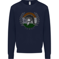 India Bodybuilding Flag Gym Training Indian Kids Sweatshirt Jumper Navy Blue