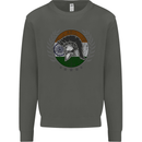 India Bodybuilding Flag Gym Training Indian Kids Sweatshirt Jumper Storm Grey
