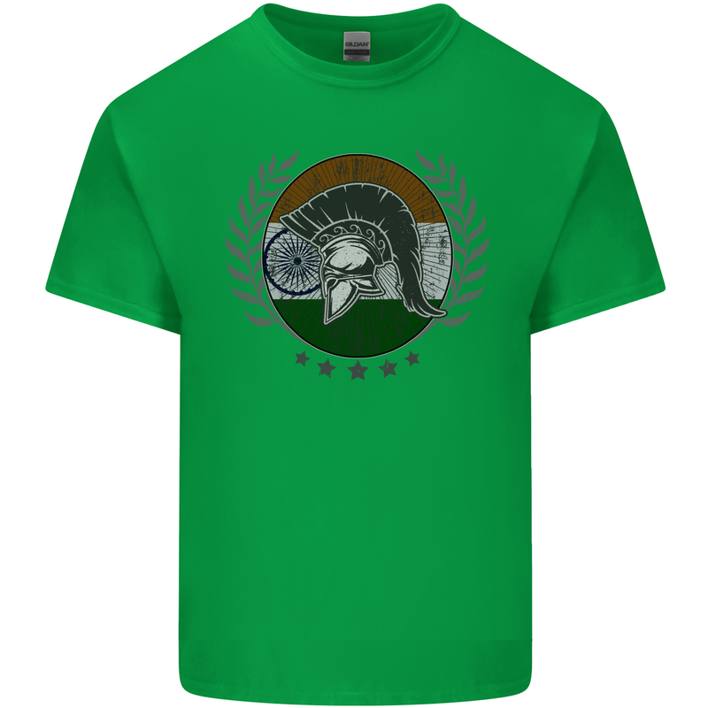 India Bodybuilding Flag Gym Training Indian Kids T-Shirt Childrens Irish Green