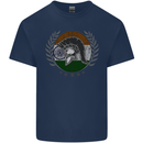 India Bodybuilding Flag Gym Training Indian Kids T-Shirt Childrens Navy Blue