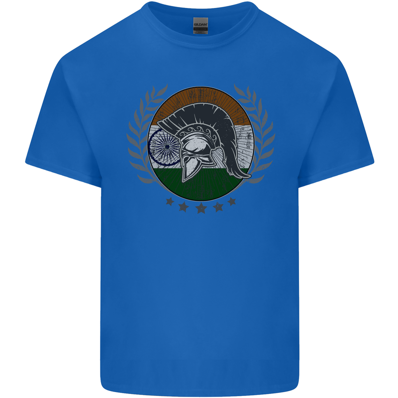 India Bodybuilding Flag Gym Training Indian Kids T-Shirt Childrens Royal Blue