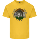 India Bodybuilding Flag Gym Training Indian Kids T-Shirt Childrens Yellow