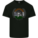 India Bodybuilding Flag Gym Training Indian Mens Cotton T-Shirt Tee Top Black