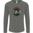 India Bodybuilding Flag Gym Training Indian Mens Long Sleeve T-Shirt Charcoal