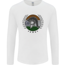 India Bodybuilding Flag Gym Training Indian Mens Long Sleeve T-Shirt White