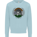 India Bodybuilding Flag Gym Training Indian Mens Sweatshirt Jumper Light Blue