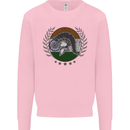 India Bodybuilding Flag Gym Training Indian Mens Sweatshirt Jumper Light Pink