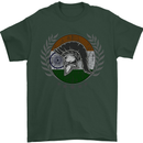 India Bodybuilding Flag Gym Training Indian Mens T-Shirt 100% Cotton Forest Green