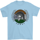 India Bodybuilding Flag Gym Training Indian Mens T-Shirt 100% Cotton Light Blue